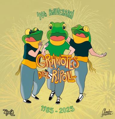 Sorpresa Japonesa "Granotes del Ripoll". Diseño Claudia Fuertes (2025)